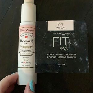 Powder and setting spray